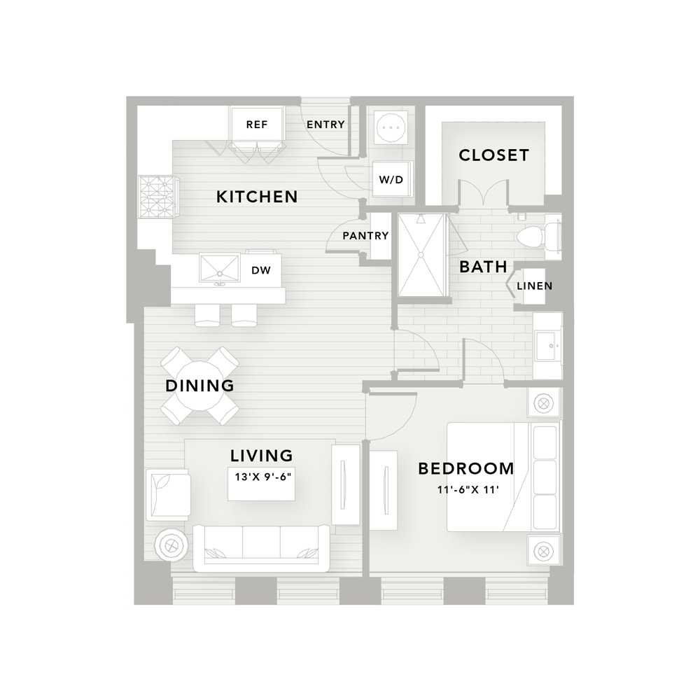The Star, Luxury Apartment in Downtown Houston Texas; pet friendly one and two bedroom apartment homes in historic Texaco building