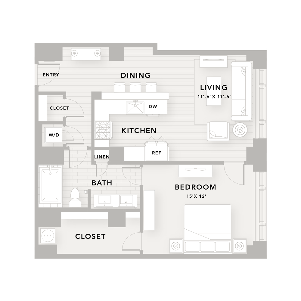 The Star, Luxury Apartment in Downtown Houston Texas; pet friendly one and two bedroom apartment homes in historic Texaco building