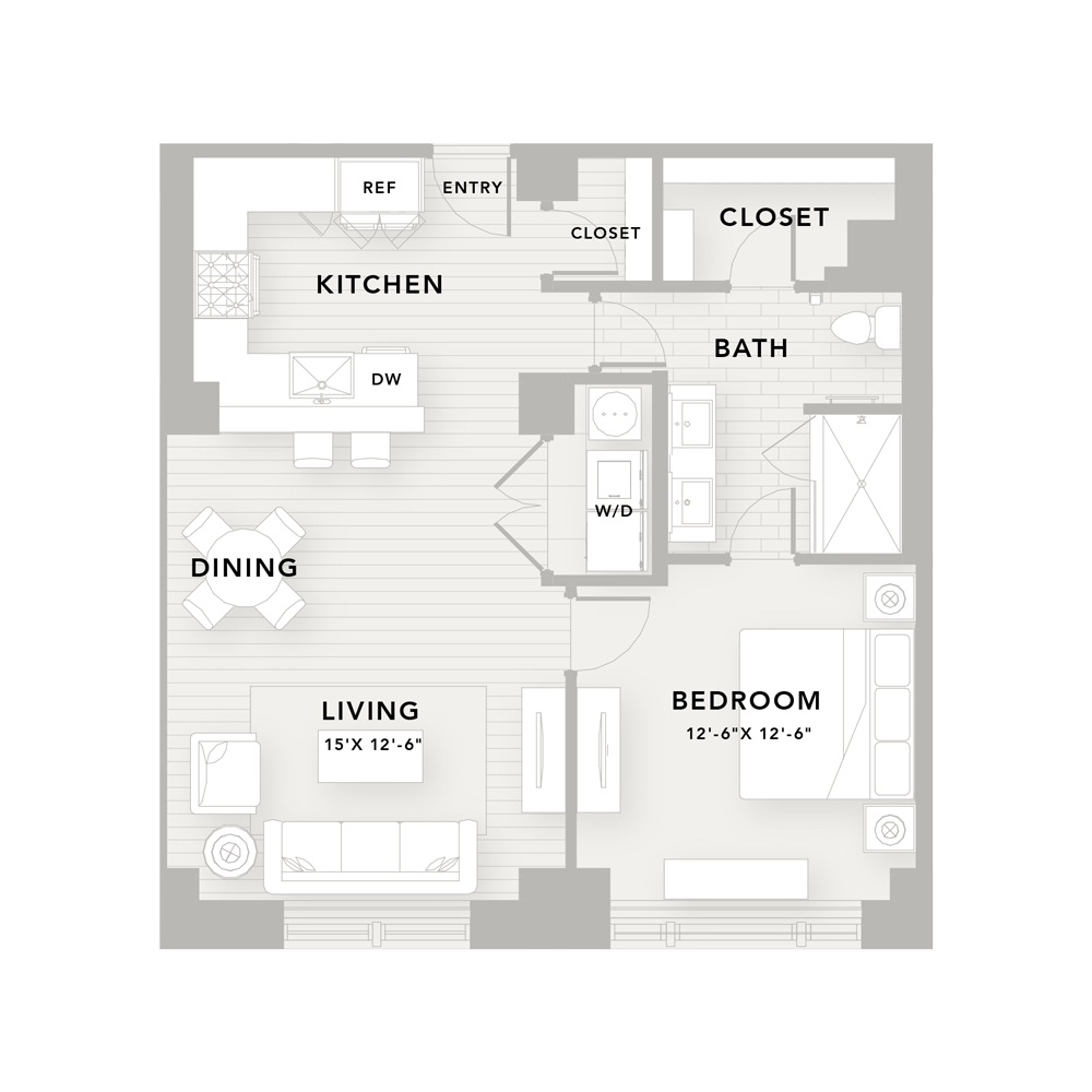 The Star, Luxury Apartment in Downtown Houston Texas; pet friendly one and two bedroom apartment homes in historic Texaco building
